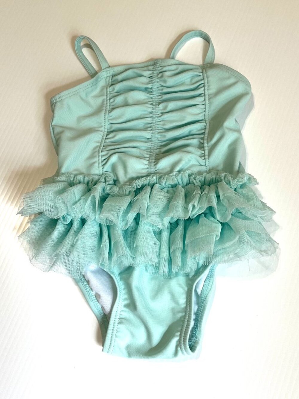 Old Navy Infant Swimsuit Tutu Style Mint Green Sz 3-6 months